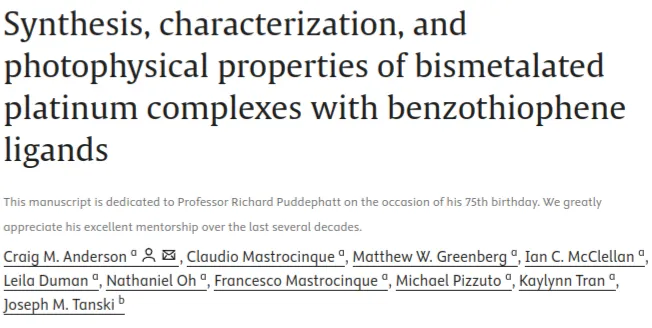 Synthesis, Characterization, and Photophysical Properties of Bismetalated Platinum Complexes with Benzothiophene Ligands